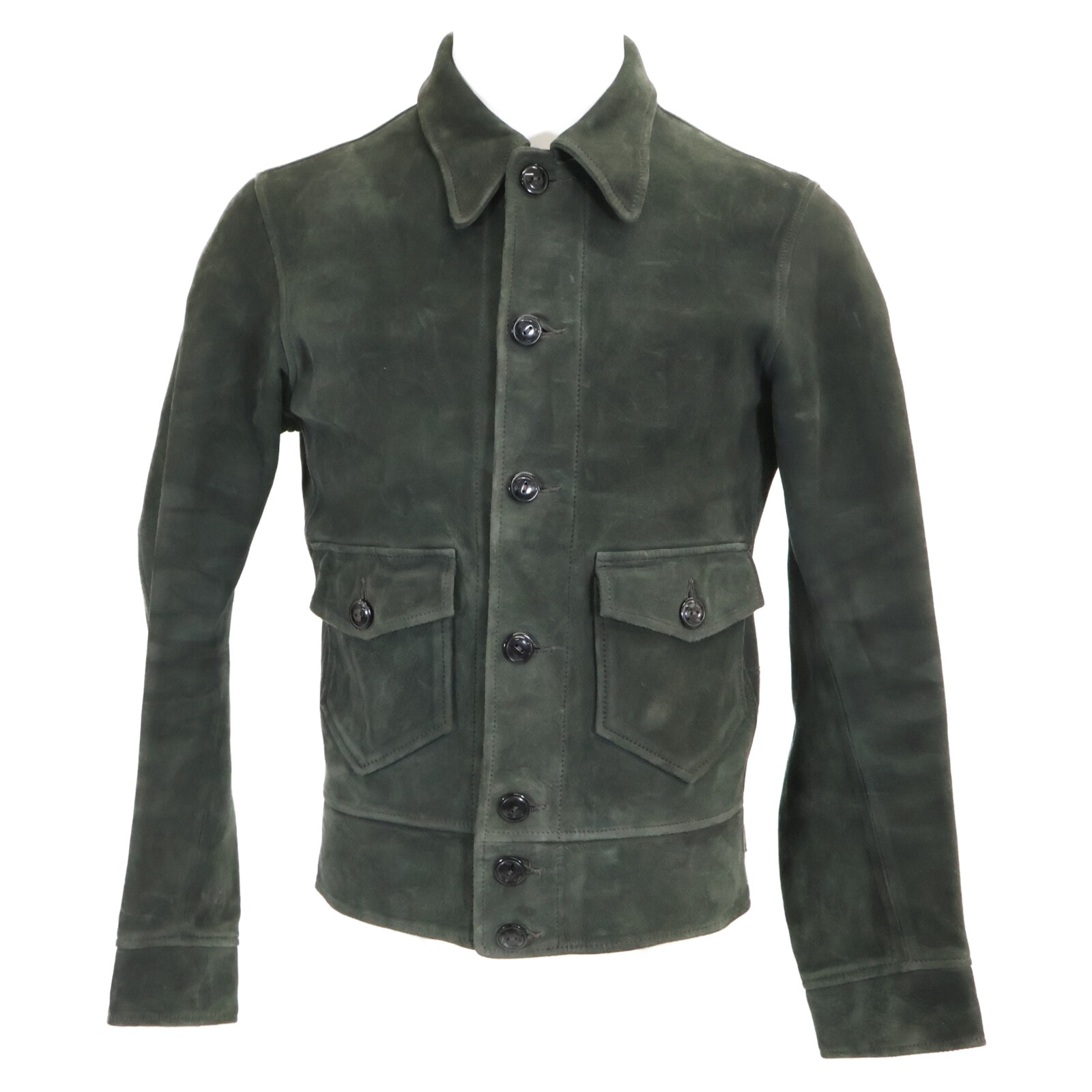 ダブルアールエル 【美品/国内正規】MNRROTW16020130 Hadley Suede Jacket ハドリー スエードジャケット XS/TP
