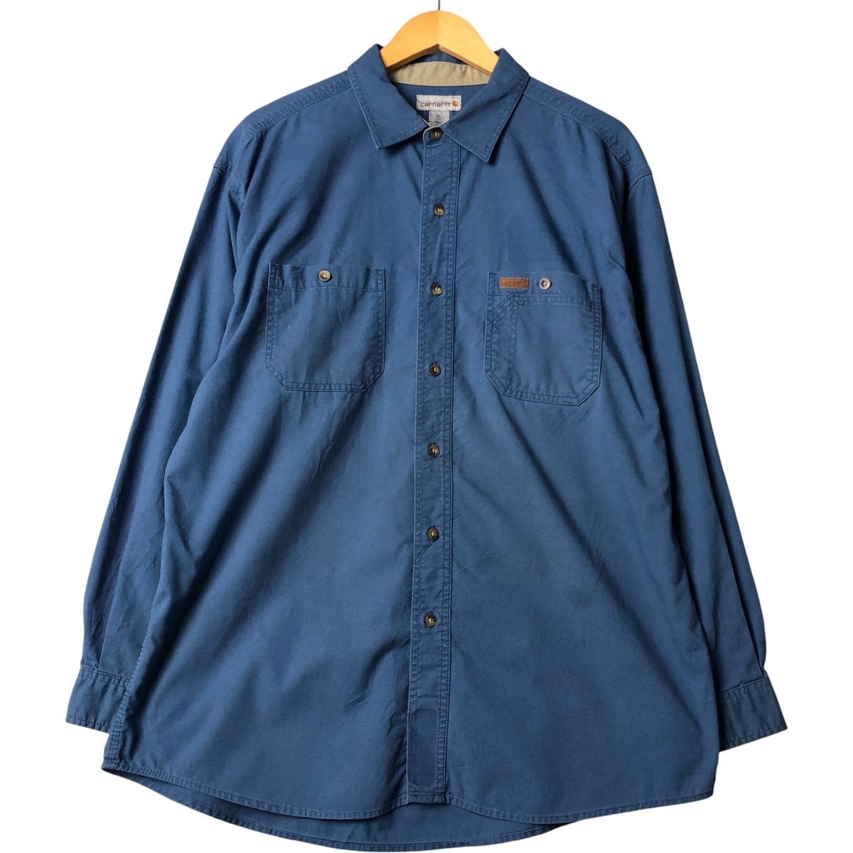 古着 カーハート Carhartt 長袖 ワークシャツ メンズXL相当/eaa586168