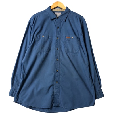 古着 カーハート Carhartt 長袖 ワークシャツ メンズXL相当/eaa586168