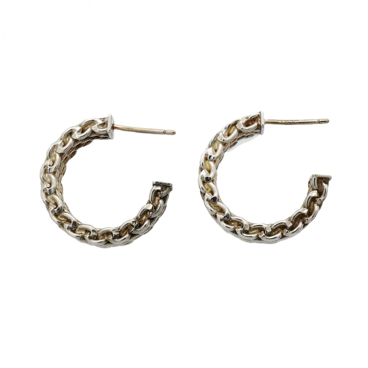★SALE【6jgb0072】ティファニー ピアス サマセット/フープ シルバー925【中古】レディース
