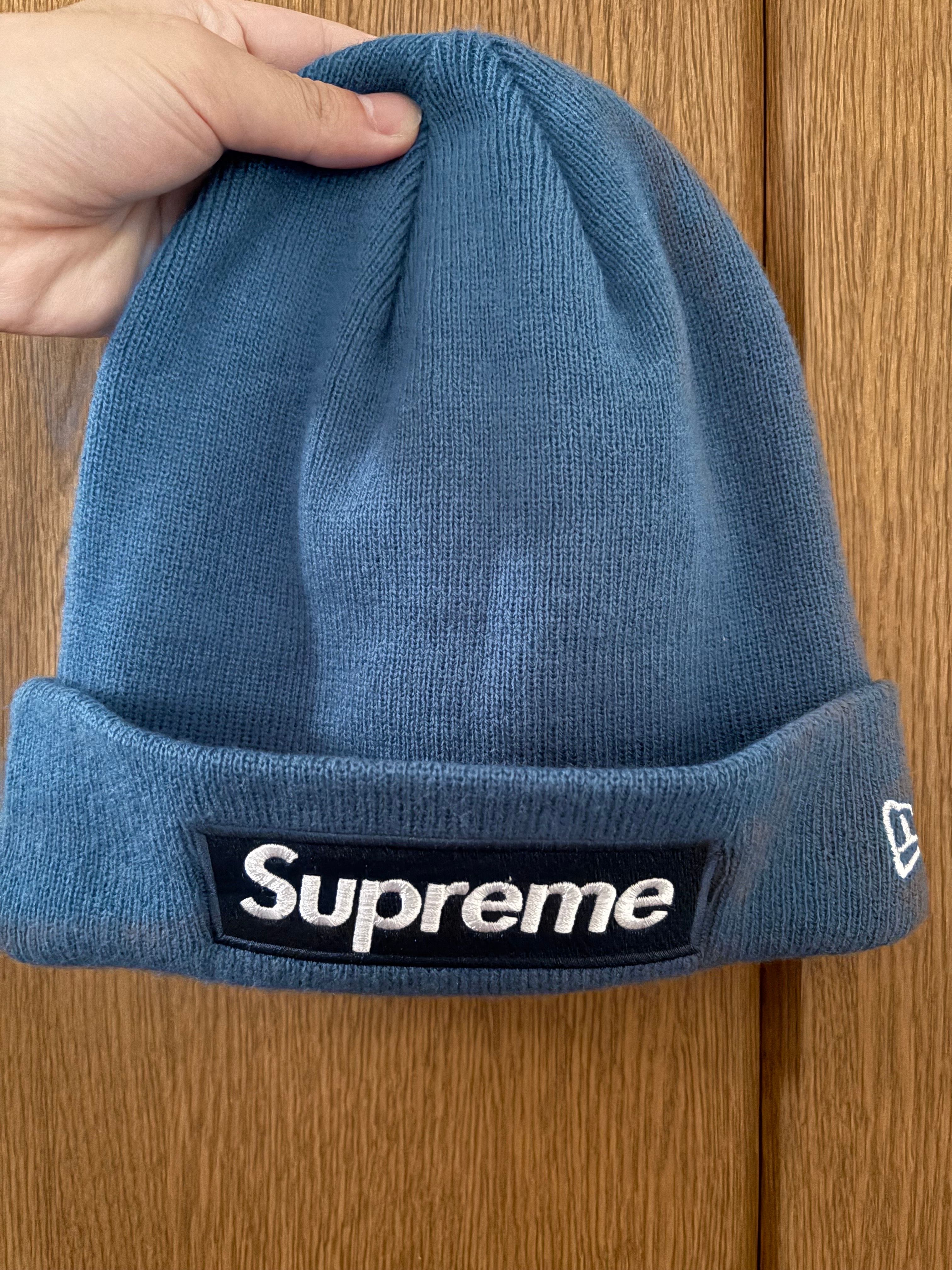 Supreme New Era Box Logo Beanie "Blue" (23FW)