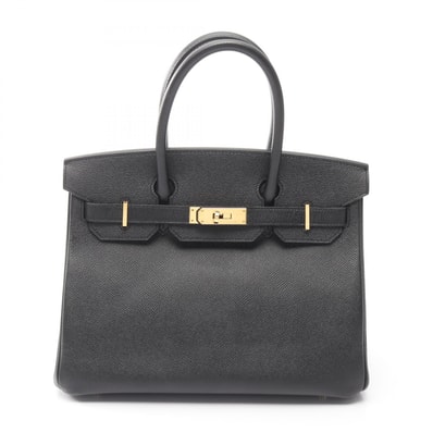エルメス HERMES バーキン30 ハンドバッグ バッグ レザー カーフ(牛革) ヴォーエプソン ヴォーエプソン Z刻印(2021年製造) レディース ブラック系 【中古】