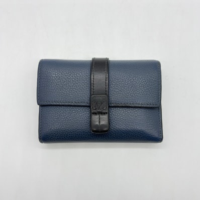 LOEWE SGC Small Vertical Wallet "Bkue/Black"