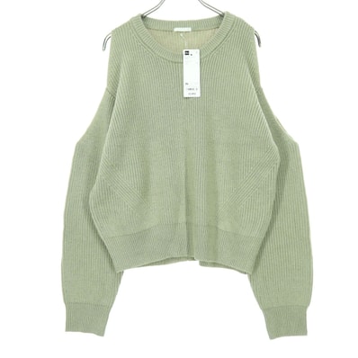 未使用 GU ジーユー 長袖 セーター XL グリーン