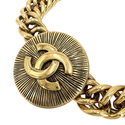 CHANEL シャネル ネックレス ヴィンテージ アクセサリー GP ゴールド レディース 約127.6g【中古品】