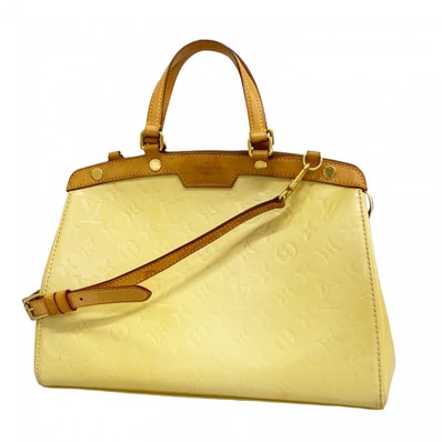 【6dc2910-k】ルイヴィトン ハンドバッグ ヴェルニ ブレアMM M91456 ブロンコライユ 2wayバッグ【中古】レディース