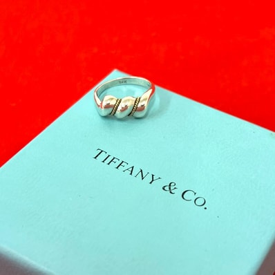 TIFFANY&Co. ティファニー ツイストロープ リング シルバー925 K14イエローゴールド リング・指輪 12号 シルバー
47520