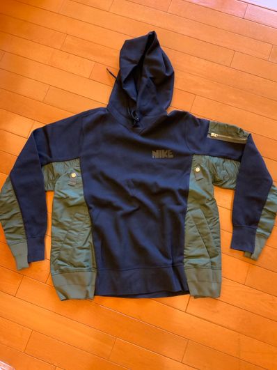 sacai x Nike Lab U NRG Rh Hoodie "Khaki"