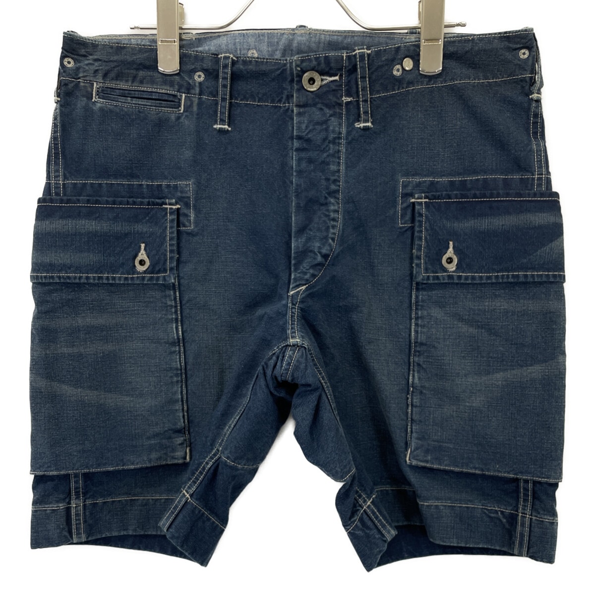 ダブルアールエル インディゴ デニムカーゴ ショート パンツ 30