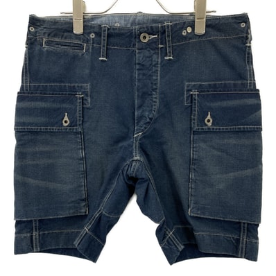 ダブルアールエル インディゴ デニムカーゴ ショート パンツ 30