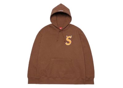 Supreme S Logo Hooded Sweatshirt "Brown" (22FW)