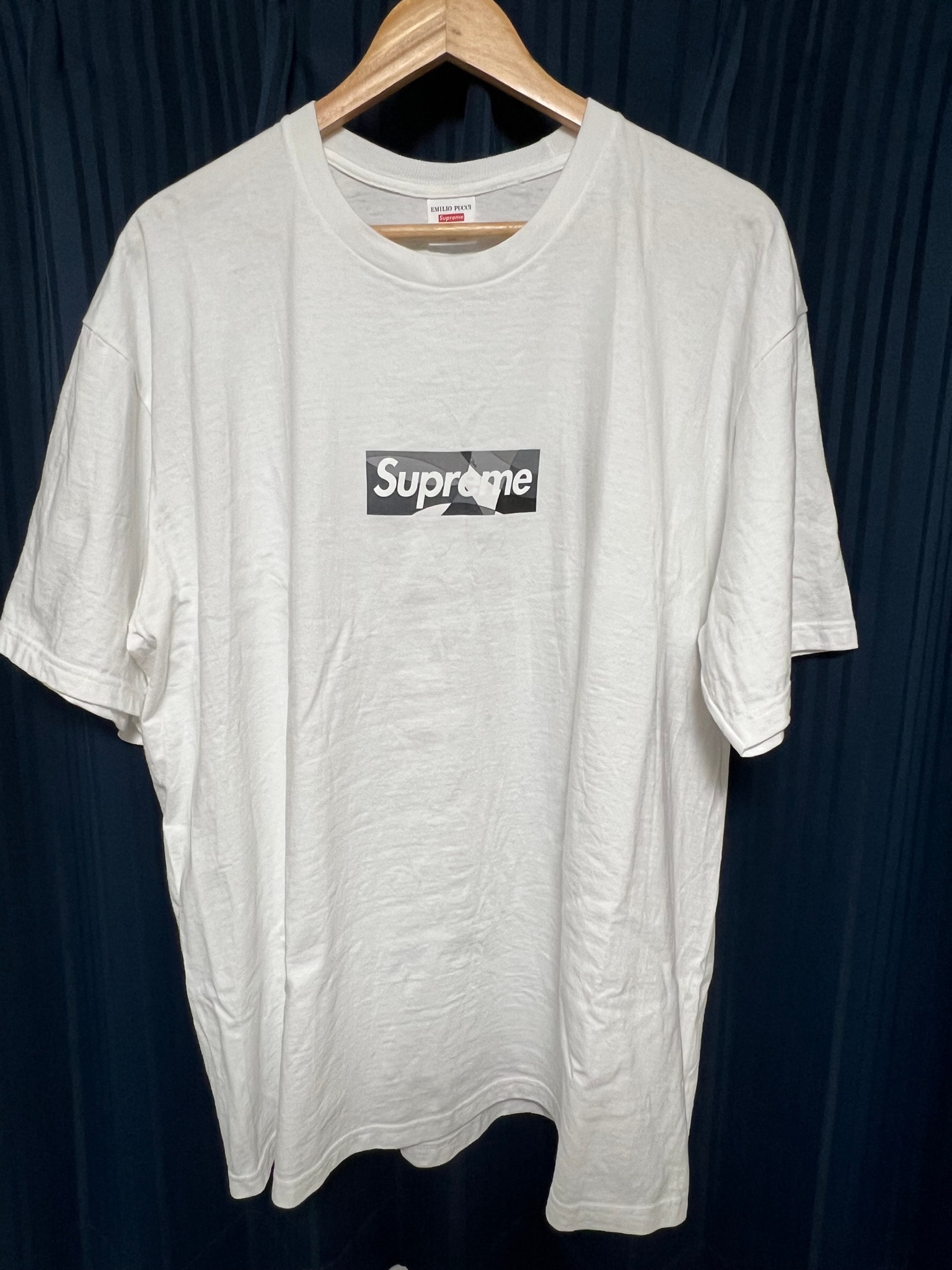 Supreme x Emilio Pucci Box Logo Tee "White/Black"