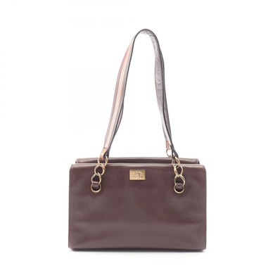 シャネル CHANEL ココマーク トートバッグ バッグ レザー レディース ブラウン系 A19556 【中古】