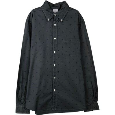 古着 ブルックスブラザーズ Brooks Brothers 1818 REGENT ペイズリー柄 長袖 ボタンダウンシャツ メンズM相当/eaa643000