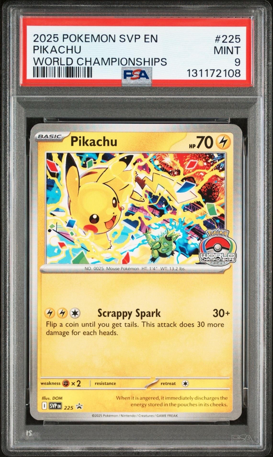 ピカチュウ P [SVP EN 225]【英語版】(プロモーションカード「2025 ワールドセレブレーション トーナメント ローカルリーグ 参加者配布」)