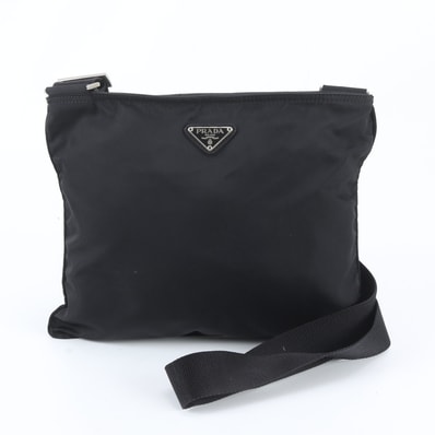 ■美品 プラダ テスート ナイロントライアングルロゴショルダーバッグ