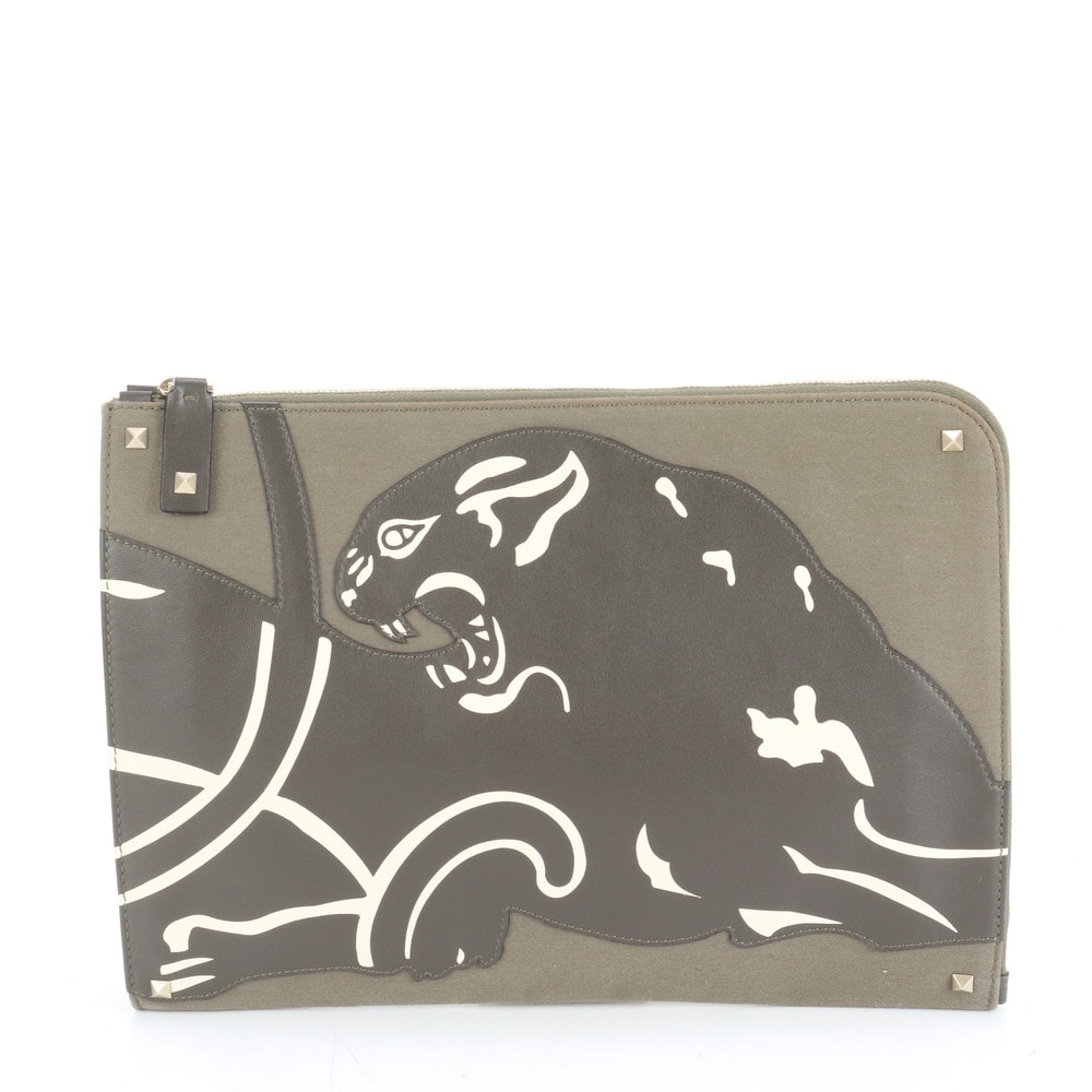 ■新品同様 ヴァレンティノ ガラヴァーニ パンサークラッチ バッグ