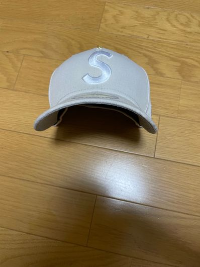 Supreme Gold Cross S Logo New Era "Stone"