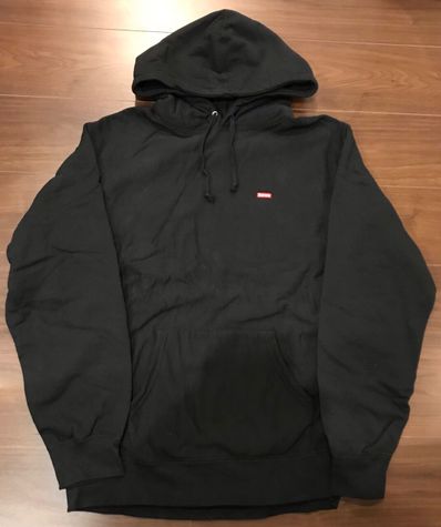 Supreme Small Box Hooded Sweatshirt "Black" (21SS)