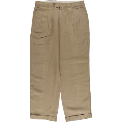 古着 ブルックスブラザーズ Brooks Brothers ツータック スラックス ワイドパンツ カナダ製 メンズw34相当/eaa613624