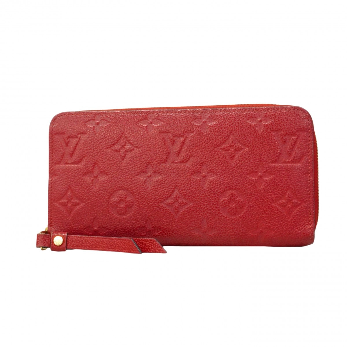 ★最終価格【6cd5670-k】ルイヴィトン 長財布 モノグラム・アンプラント ジッピーウォレット M63691 スカーレット【中古】レディース
