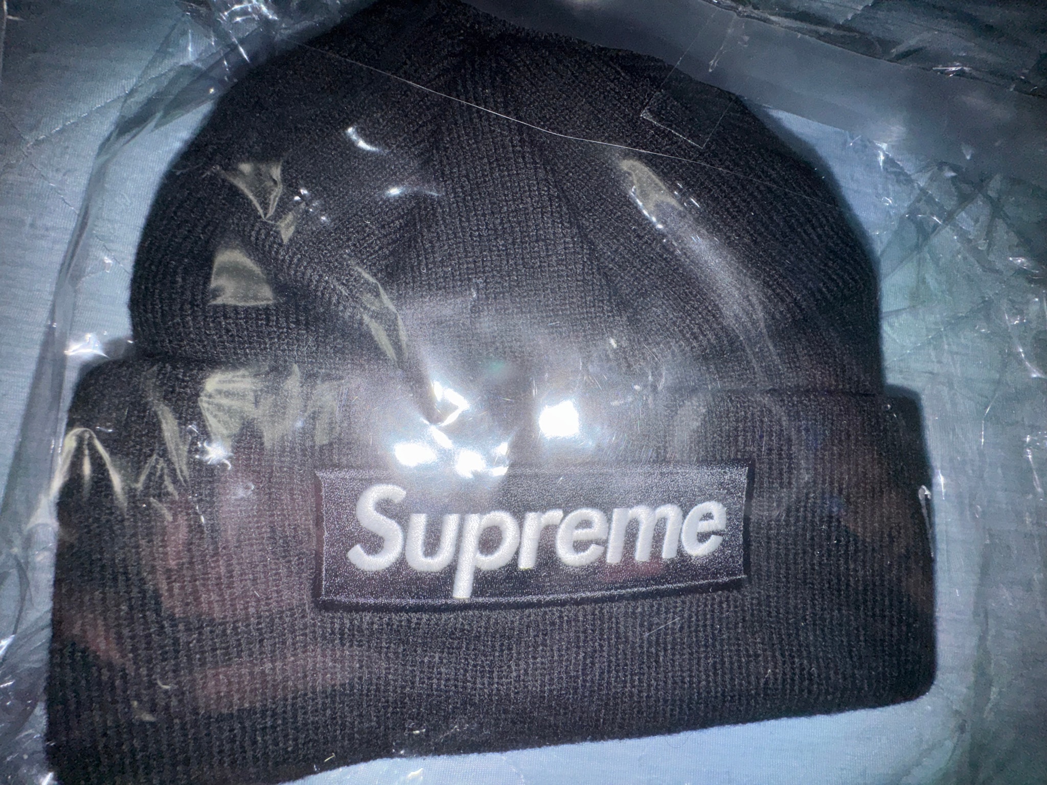 Supreme New Era Box Logo Beanie "Black" (24FW)
