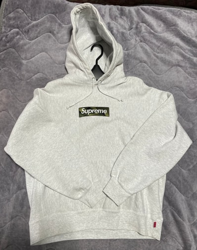 Supreme Box Logo Hooded Sweatshirt "Ash Grey" (23FW)