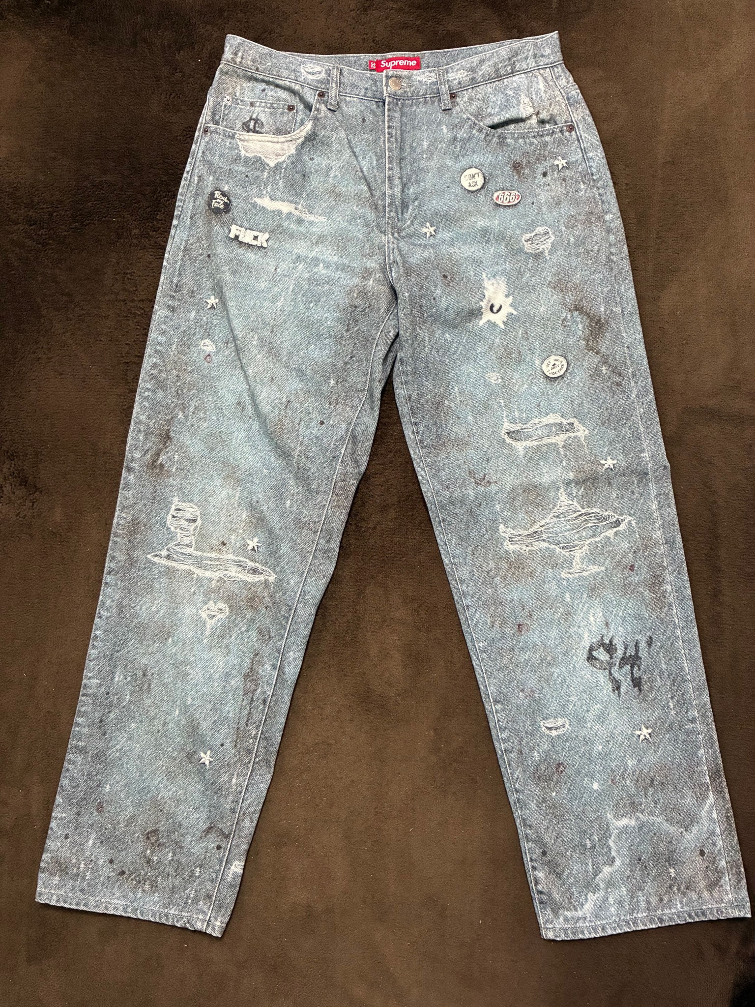 Supreme HJR Trompe Loeil Loose Fit Jean "Blue"