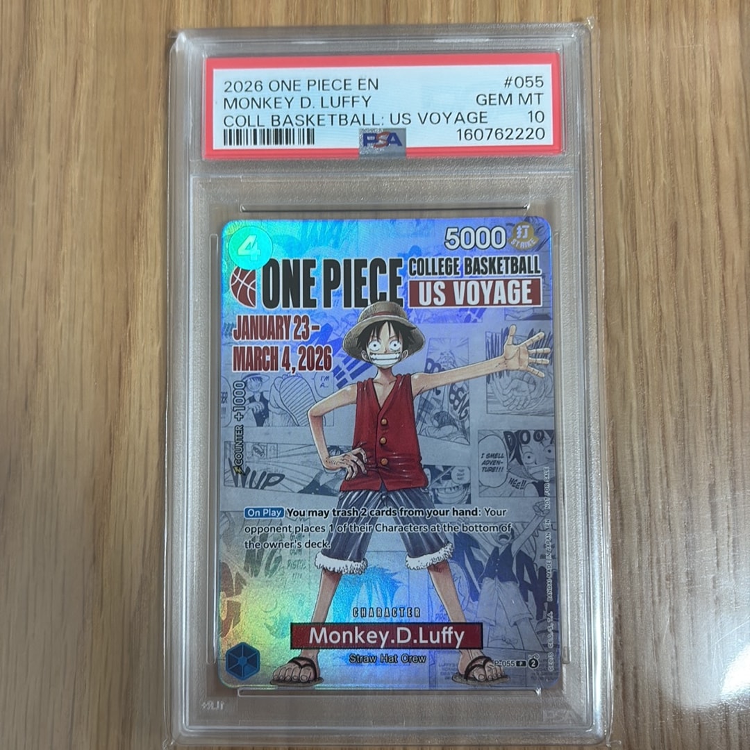 PSA10】モンキー・D・ルフィ：P (開封済) [P-055]【英語版