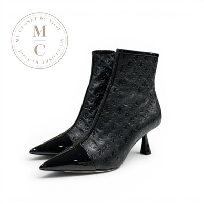 ジミーチュウ JIMMY CHOO KIX/Z ブーツ ショートブーツ 靴 シューズ JCロゴ レザー パテント ブラック 黒