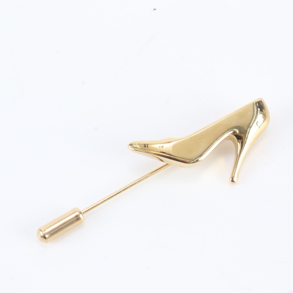 ■極美品 サルヴァトーレフェラガモ ハイヒール モチーフ ピン アクセサリー