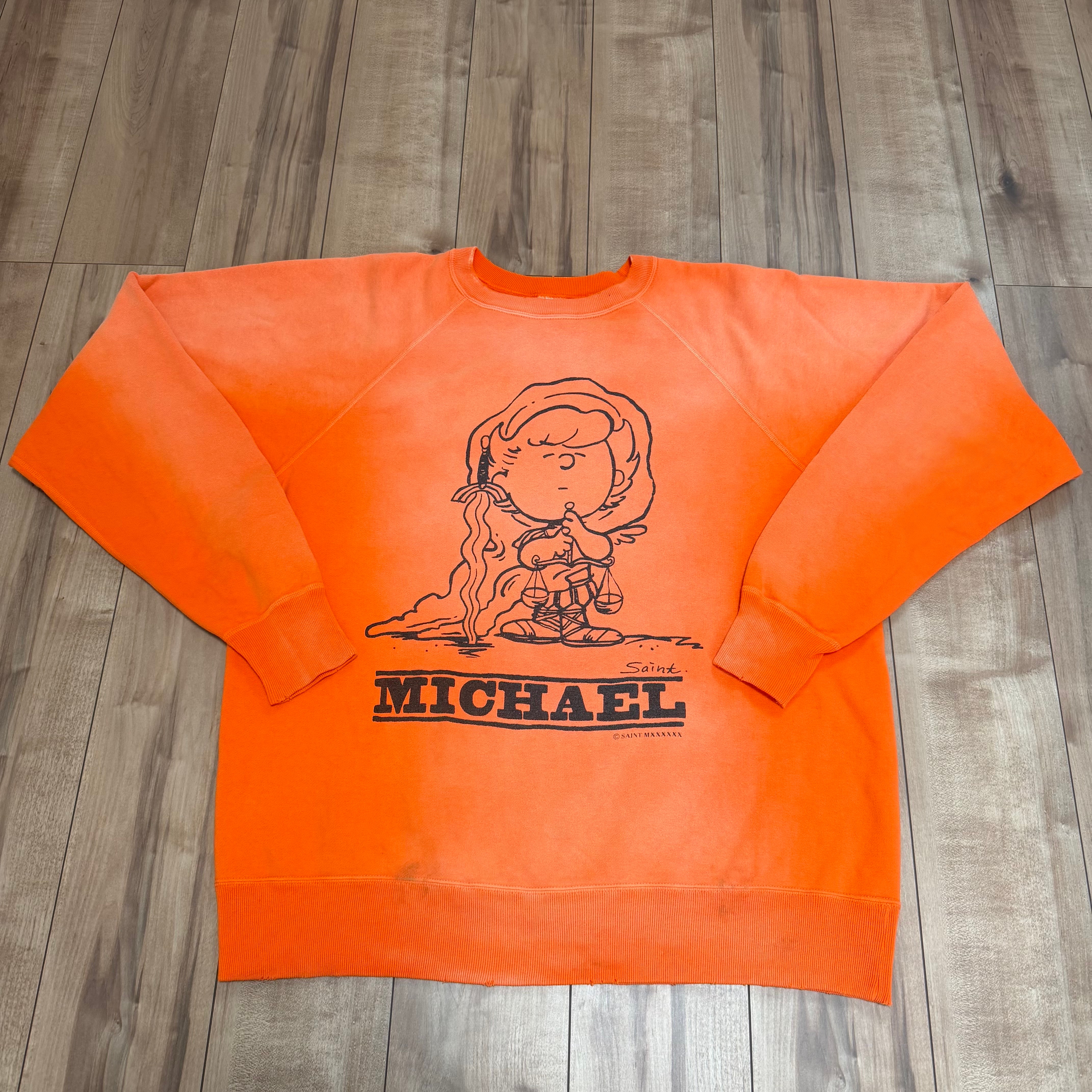SAINT Mxxxxxx 23AW CRW N SWT Michael "Orange"