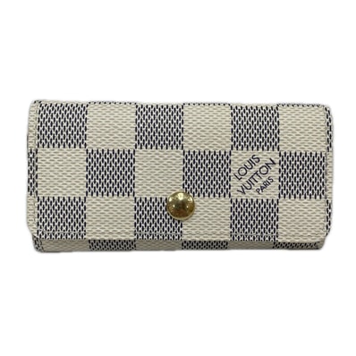 LOUIS VUITTON ルイヴィトン キーケース ミュルティクレ4 ダミエ・アズール N60020 ホワイト