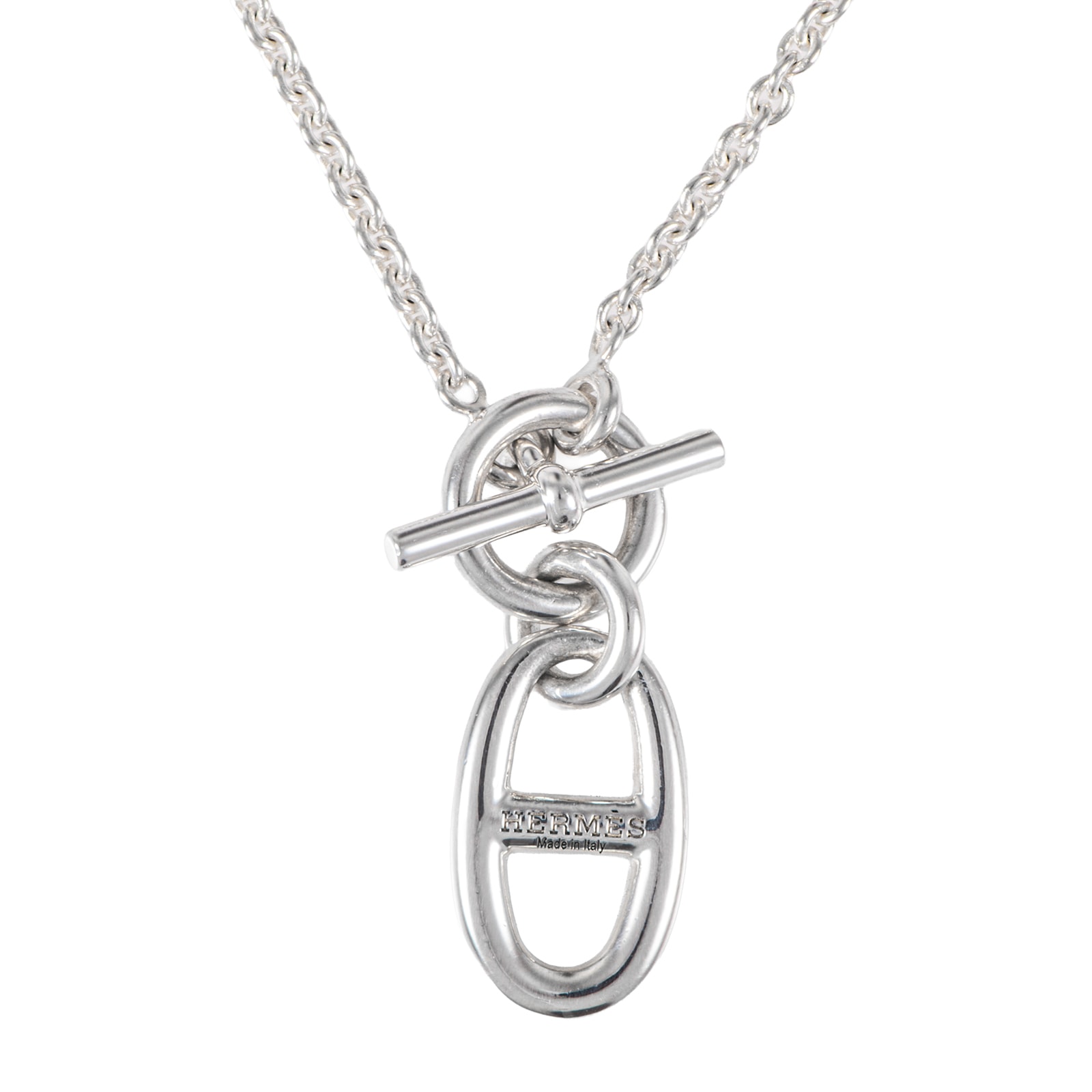 HERMES エルメス シェーヌダンクル ネックレス アミュレット ペンダント シルバー925 シルバー【中古】