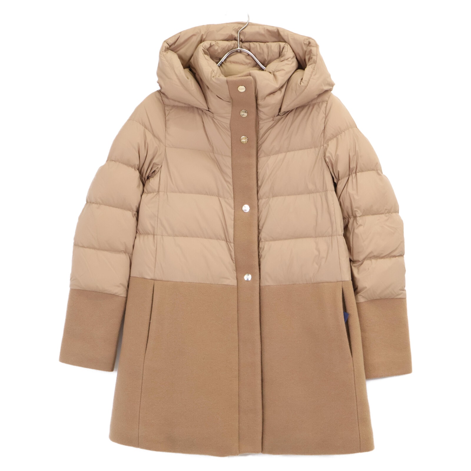 ヘルノ 美品 切り返し フーディダウンコート 40