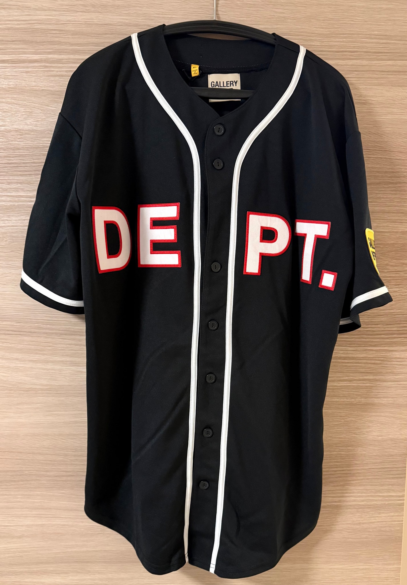 GALLERY DEPT. Echo Park Baseball Jersey "Black"