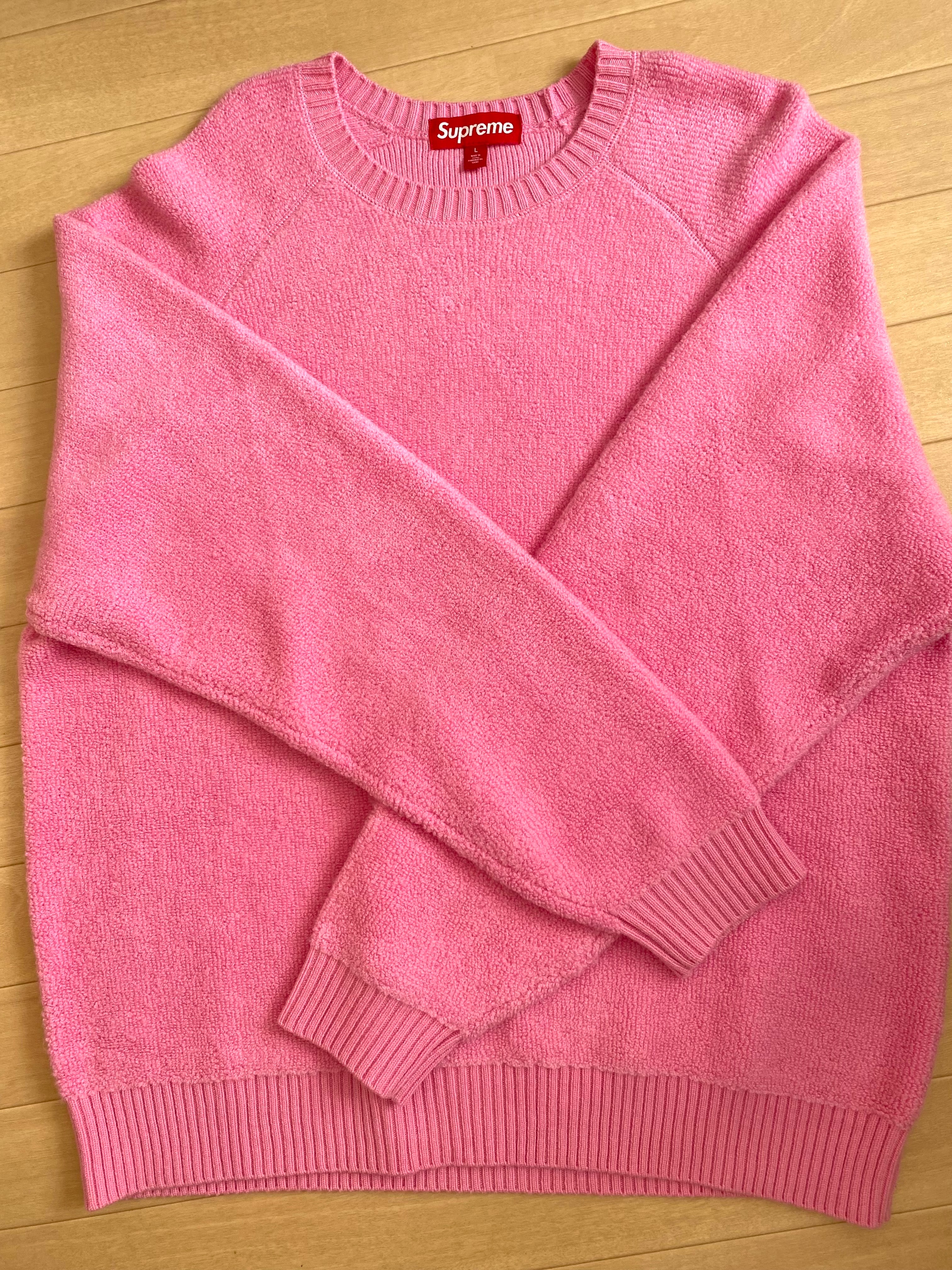 Supreme Terry Small Box Sweater "Pink"