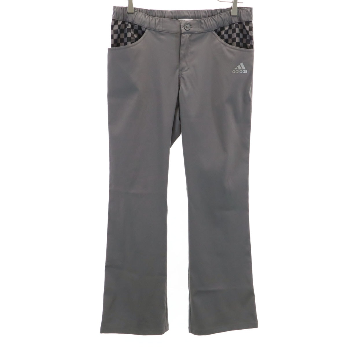 美品 adidas アディダス ロングパンツ L グレー