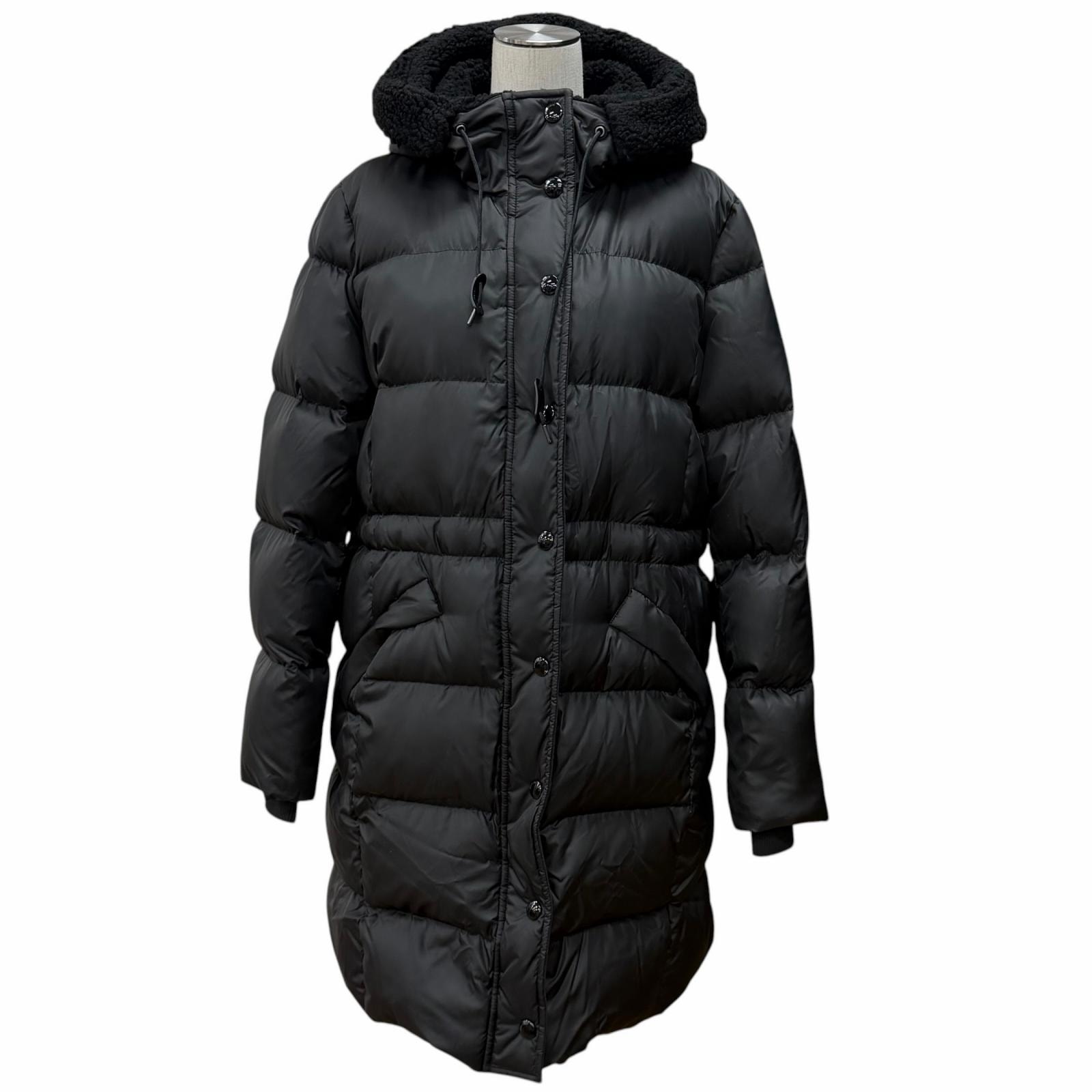 未使用品 コーチ ダウンコート ブラック レディース L F34128