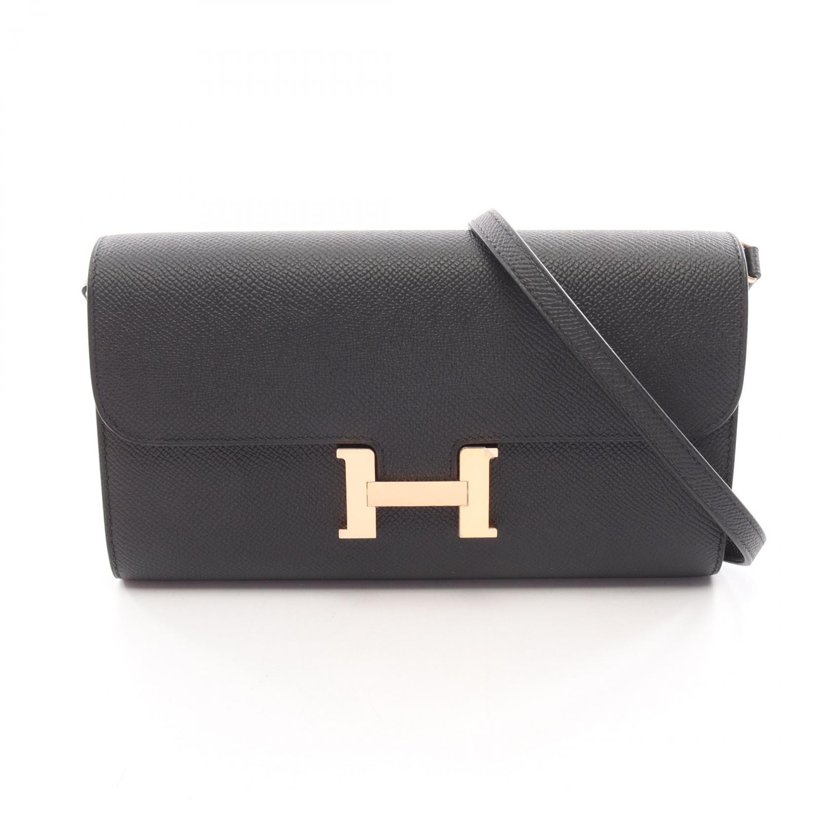 エルメス HERMES コンスタンス ロング トゥーゴー ショルダーバッグ バッグ レザー ヴォーエプソン ヴォーエプソン K刻印(2025年製造) レディース ブラック系 【中古】