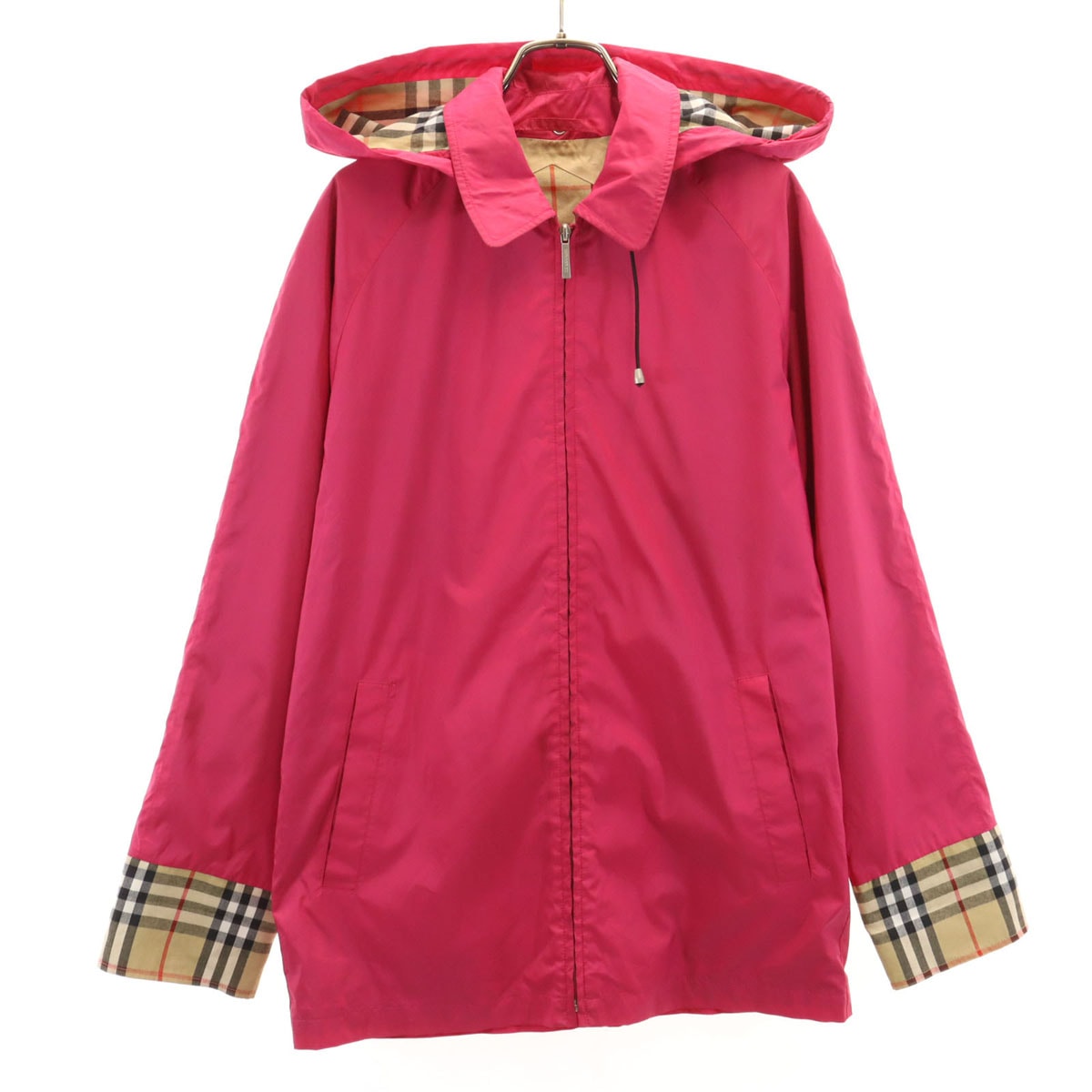 BURBERRY LONDON バーバリーロンドン USA製 フードジャケット XS ピンク