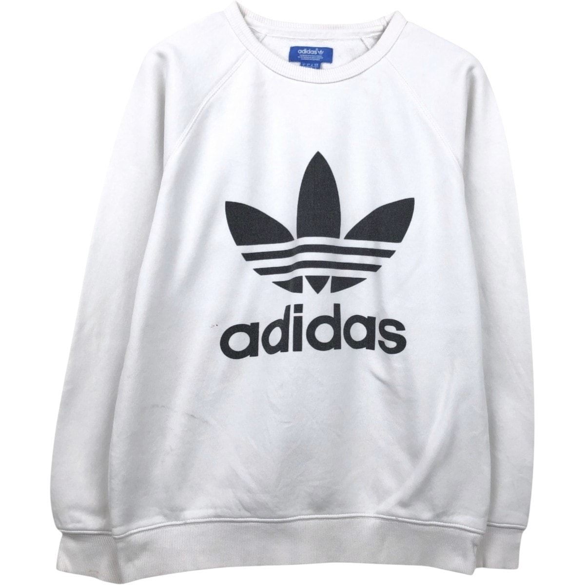 古着 アディダス adidas ロゴスウェットシャツ トレーナー メンズS相当/eaa652380