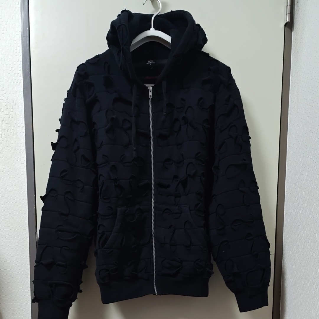 Supreme / Griffin Zip Up Hooded Sweatshirt "Black"