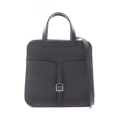 エルメス HERMES アルザン25 2WAY ハンドバッグ バッグ レザー トリヨンクレマンス トリヨンクレマンス ブラック(エルメス) W刻印(2024年製造) レディース ブラック系 【中古】