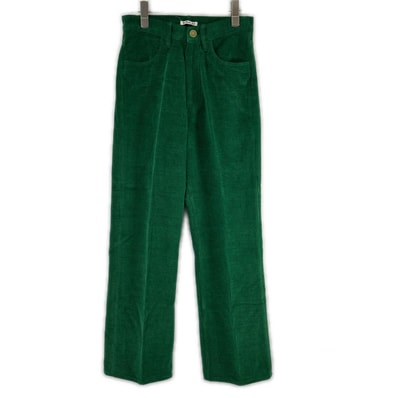 オーラリー A22AP02MM 22AW グリーン WOOL COTTON MOLE PANTS コーデュロイパンツ 0