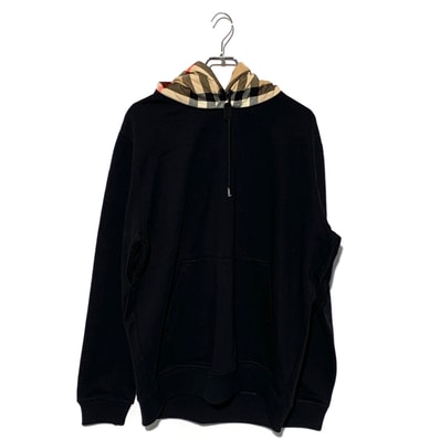 バーバリー トップス チェックコットンフーディー