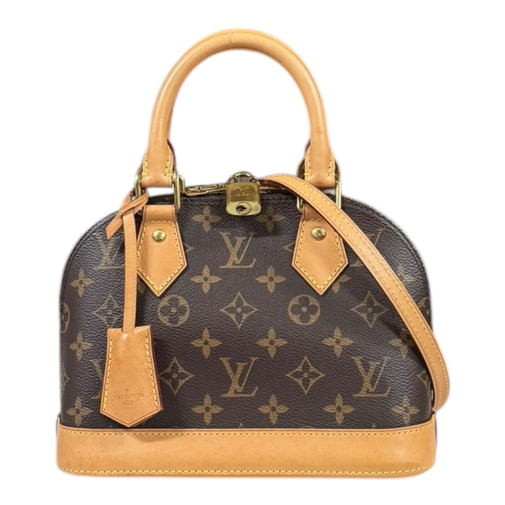 ルイヴィトン アルマBB モノグラム ショルダーバッグ モノグラムキャンバス M53152 ブラウン レディース LOUIS VUITTON  中古