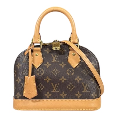 ルイヴィトン アルマBB モノグラム ショルダーバッグ モノグラムキャンバス M53152 ブラウン レディース LOUIS VUITTON 中古