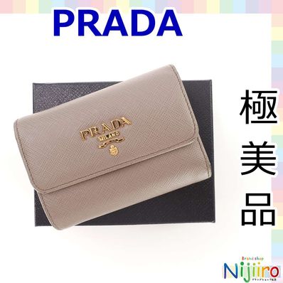 プラダ PRADA サフィアーノ 三つ折り 財布