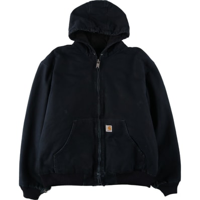 古着 カーハート Carhartt アクティブジャケット 中綿入り ダックフルジップパーカー USA製 メンズXL相当/eaa645774